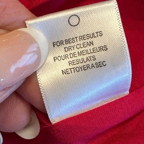 Halston Heritage Fit and Flare Fuchia Pink Cut Out Neck Dress Size 2 - Picture 12 of 12